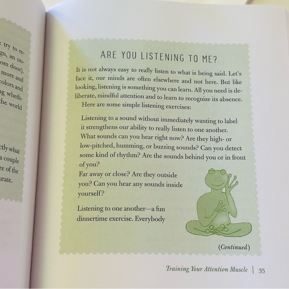 NEW Sitting Still Like A Frog 🐸 Mindfulness For Kids Paperback Parenting Book - Picture 5 of 6